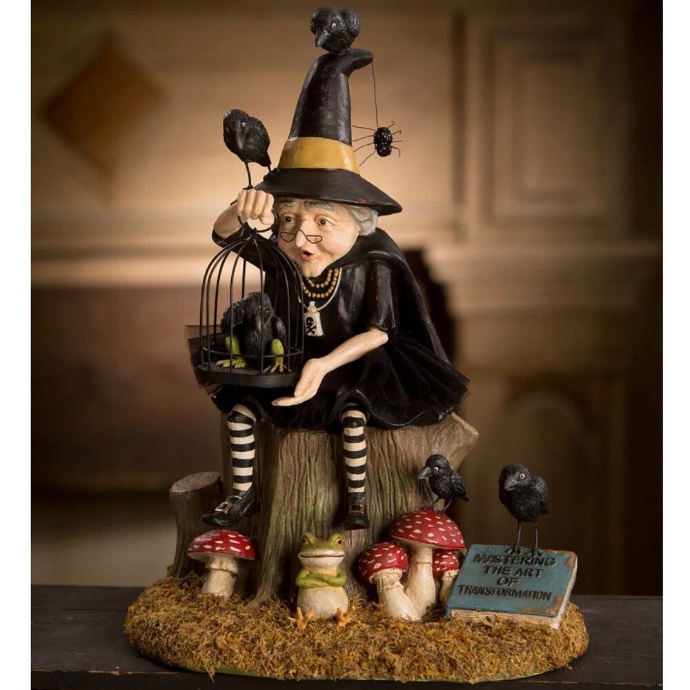 New Bethany Lowe Transformation Failure Witch Halloween Figure Spells